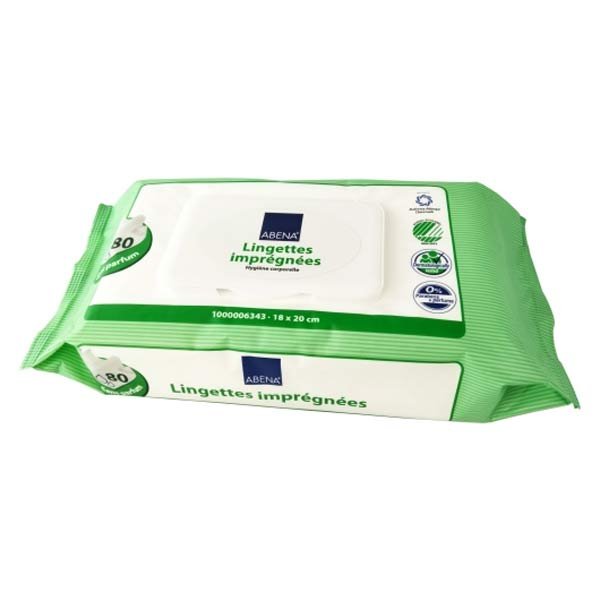 Lingettes Imprégnées 27 x 20cm 80 unités