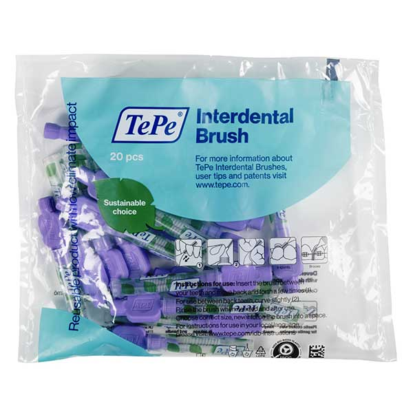 Original Sachet de 20 brossettes Violettes éco responsables, Iso 6