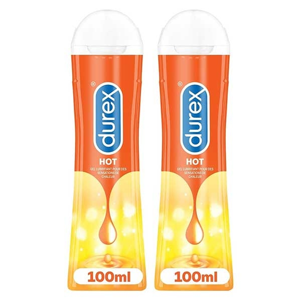 Lot de 2 Gels Lubrifiants intimes Chauffants Hot -2x100ml