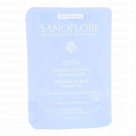 Déodorant Fraicheur Bio Anti-traces 24h Coton eco recharge 50ml