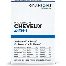Granions® Pro Keracys Cheveux 4 en 1 - 1 Mois - 90 comprimés