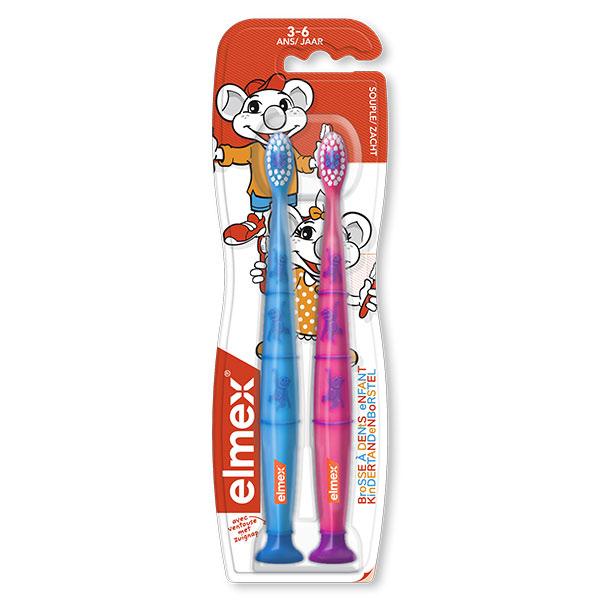 Brosse à Dents Enfant 3-6 ans Lot de 2