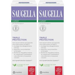 - Triple Protection - Soin Lavant Intime - à base de Thym et de Zinc - Femmes ayant besoin d'une Protection Renforcée durant la grossesse, pendant les règles, pendant le sport - Flacon 250
