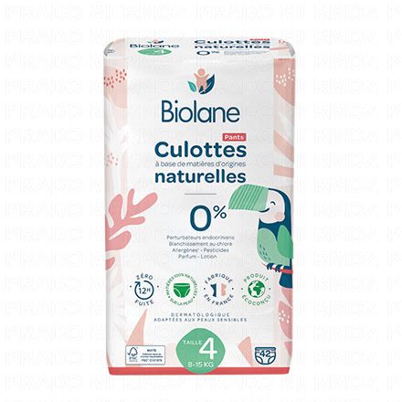 Culottes naturelles taille 4 - 8à15kg x42 couches
