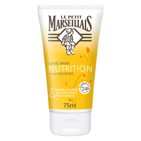Crème Mains Nutrition Karité, Amande Douce et Argan 75ml