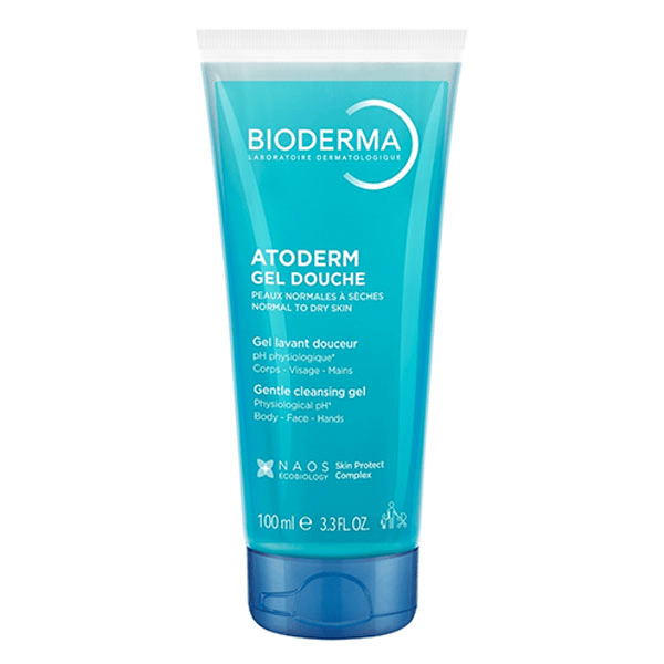Atoderm Gel Douche Sans Savon Peaux Sèches format voyage 100ml