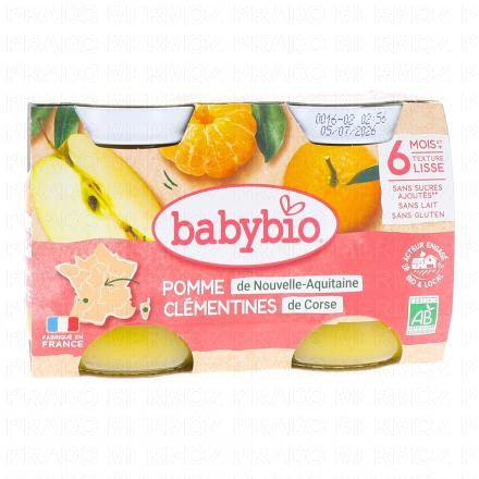 Fruits - Pot pomme clémentine bio +6mois 2x130g
