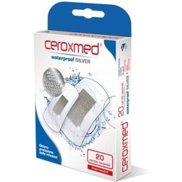 Ceroxmed Waterproof Silver Pansement 7,5x5 20uts