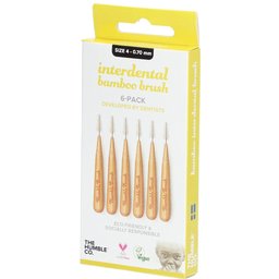 The Humble Co. Humble Interdental Brush® Brossette interdentaire en bambou Taille 4 - 0,7 mm
