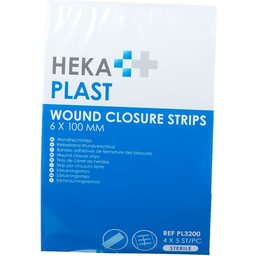 Plast Bandes adhésive de fermeture des plaies 6 x 100 mm