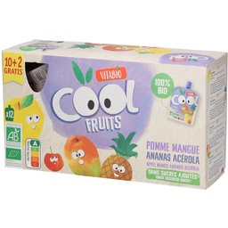 Cool Fruits - Gourdes de fruits Pomme Mangue Ananas Acérola Bio