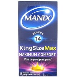 King Size Max Préservatif Maximum Confort 14uts