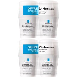 Déodorant Peaux Sensibles 24H 2 x 50ml