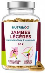 Nutri&Co; Jambes Légères 60 Gélules - Pot 60 gélules