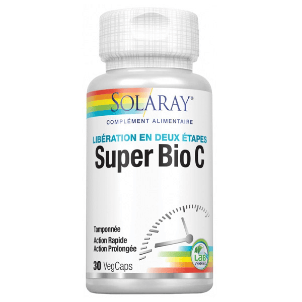 Super Bio C Tamponnée 500mg 30 capsules végétales