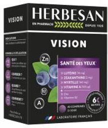 Vision Santé des Yeux 60 Unités - Boîte 60 comprimés de 600 mg