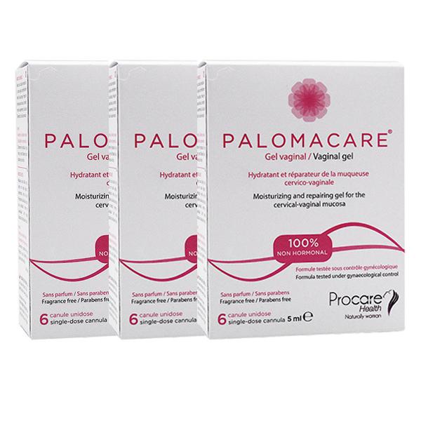 Palomacare Gel Vaginal 6 canules unidoses - Lot de 3