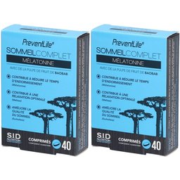 PreventLife Sommeil Complet Mélatonine
