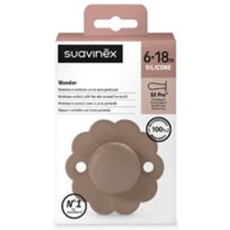 Wonder SX Pro Silicon Pacifier 6-18M Raw Umber 1ut
