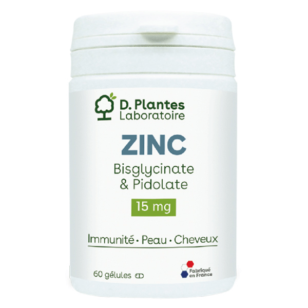 Zinc Bisglycinate et Pidolate 60 gélules