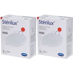 Stérilux® ES Compresses Ophtalmiques Ovales 56 mm x 70 mm
