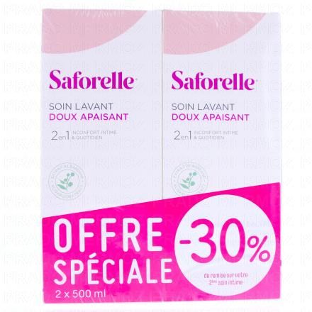 Soin lavant doux lot de 2 flacon 500ml