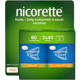 Nicorette® Comprimé à sucer Fruits 2 mg/BT 80