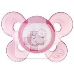 Tétine en silicone Chicco™ confort anatomique anatomique confort anatomique 0 M+ sucette en silicone rose
