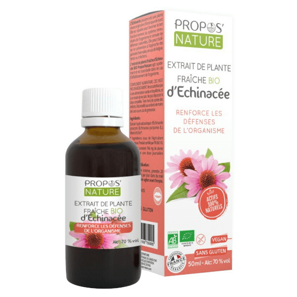 Propos' Nature Aroma-Phytothérapie Extrait de Plante Fraîche d'Echinacée Bio 50ml