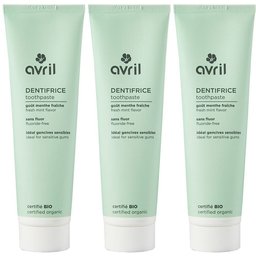 Dentifrice bio à la menthe sans fluor