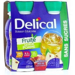 Boisson Édulcorée Fruitée Sans Sucres Pomme 4x200ml