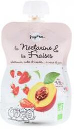 Gourde La Nectarine & Les Fraises Bio Dès 4/6 Mois 120 g - Gourde 120 g