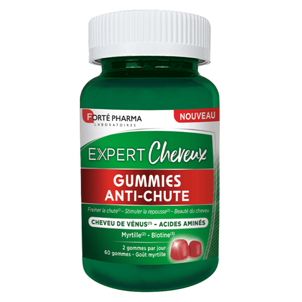 Expert Anti Chute de cheveux Stimule la repousse 60 gummies