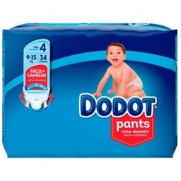 Culotte de couche T- 4 9-15Kg 34Uds