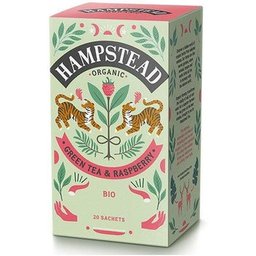 Green Tea-Raspberry Infusion Bio 20 Sachets