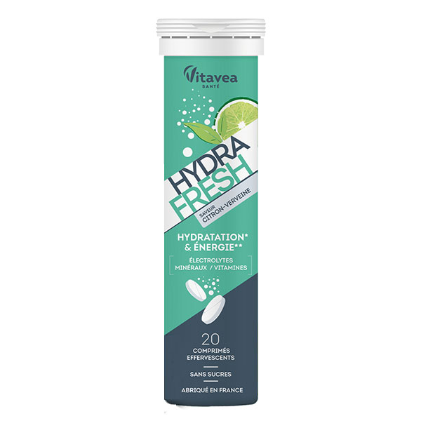 HydraFresh Citron Hydratation & Energie 20 comprimés effervescents