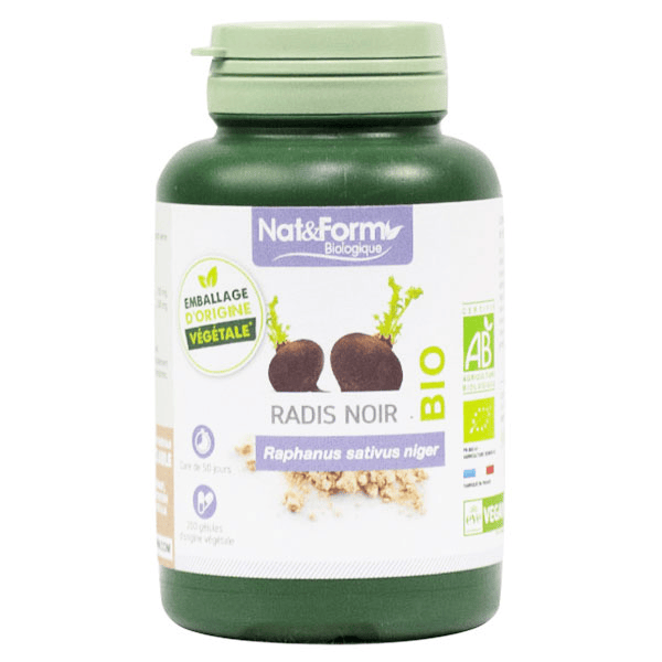 Bio Radis Noir 200 gélules végétales