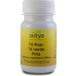té rojo té rojo + té verde + piña 500mg 60cáps