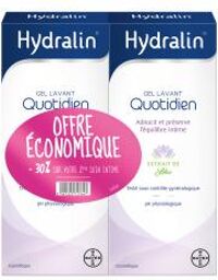 Quotidien - Gel Intime - Lot de 2 x 400 ml (-30 % Sur le 2Ème) - Savon - Hygiène Intime - Lot 2 x 400 ml