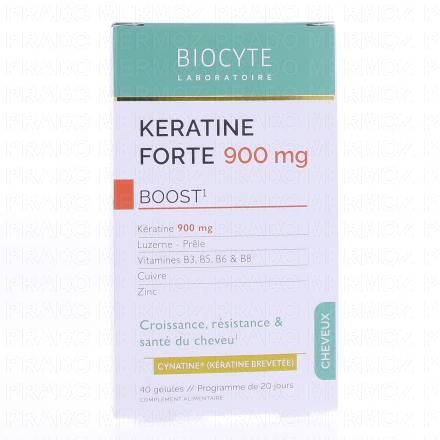 Cheveux - Keratine forte Full spectrum 40 gélules
