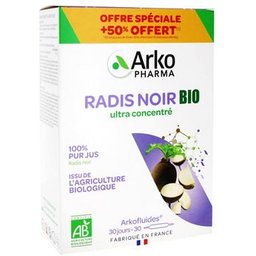 Arkofluides Radis Noir Bio 20+10 Ampoules