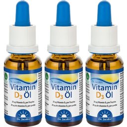 Huile de vitamine D3 640 gouttes 800 UI D3 vegan