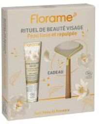 Coffret Crème Repulpante Anti-Âge 40 ml + Roller en Quartz Blanc Offert Bio - Coffret 1 Crème repulpante 40 ml + 1 Roller Offert