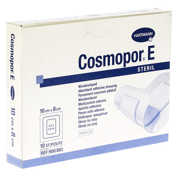  Cosmopor E Pansement Stérile Adhésif 10cm x 8cm 10 unités