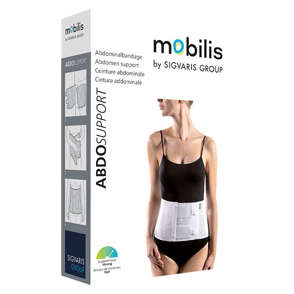 Sigvaris AbdoSupport Ceinture Abdominale Hauteur 25cm Taille M Blanc