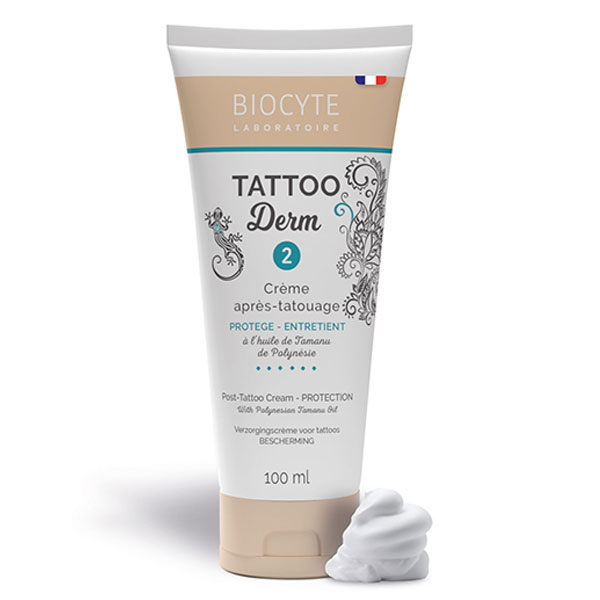 Cosmétique Tattoo Derm 2 Crème après-tatouage Protection et entretien