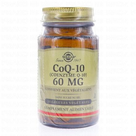 CoQ 10 (coenzyme Q-10) 60mg flacon 30 gélules