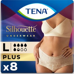 Silhouette Crème Cintura Alta Talla L 8uds