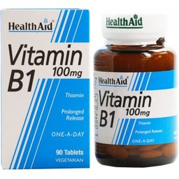 Health Aid Vitamina B1 100mg 90 Tabletas *