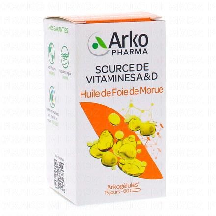 Arkogelules - Huile de foie de morue flacon de 60 capsules